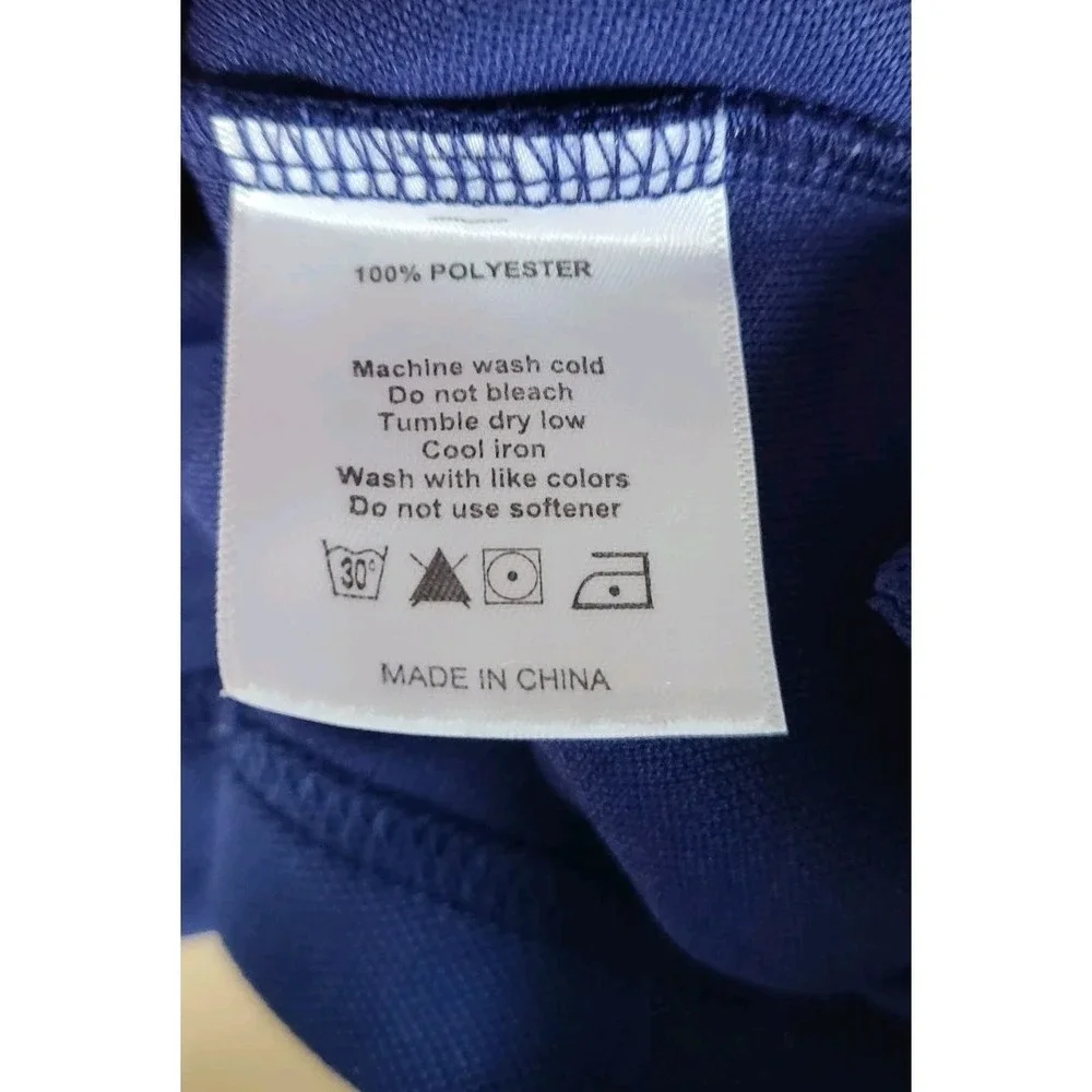 Loudmouth Frat Mens Polo Shirt Large‎ Sporty Preppy Blue Logo Short Sleeve